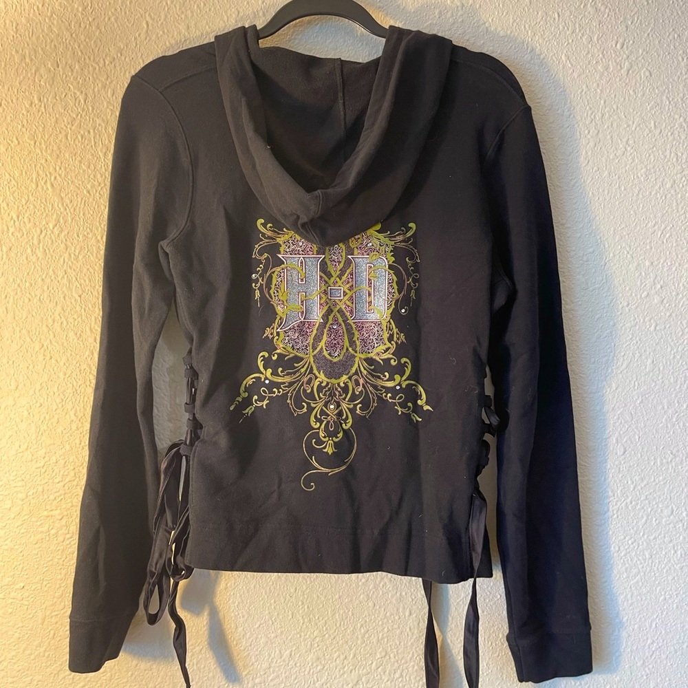 Harley Davidson Vintage Lace Up Sides Jacket